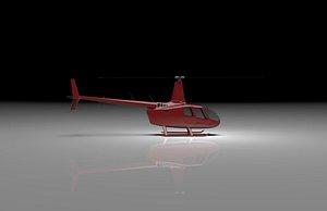 robinson r66 turbine 3D
