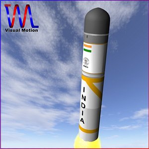 3d model of india submarine launched