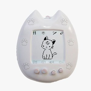 Tamagotchi Cute Cat Toy 3D model