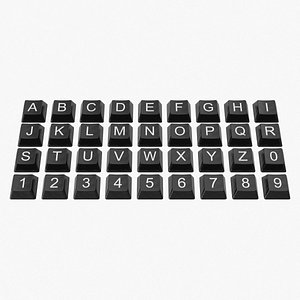 3D keyboard button model