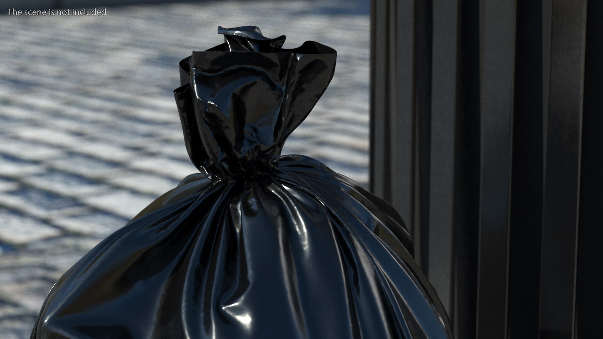 3D Tied Closed Black Trash Bags - TurboSquid 1852931