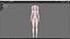 Roupas de biquíni 0023 - Rig - Unreal - Unity - Blender - Animado - Personagem feminina realista