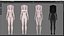 Roupas de biquíni 0023 - Rig - Unreal - Unity - Blender - Animado - Personagem feminina realista