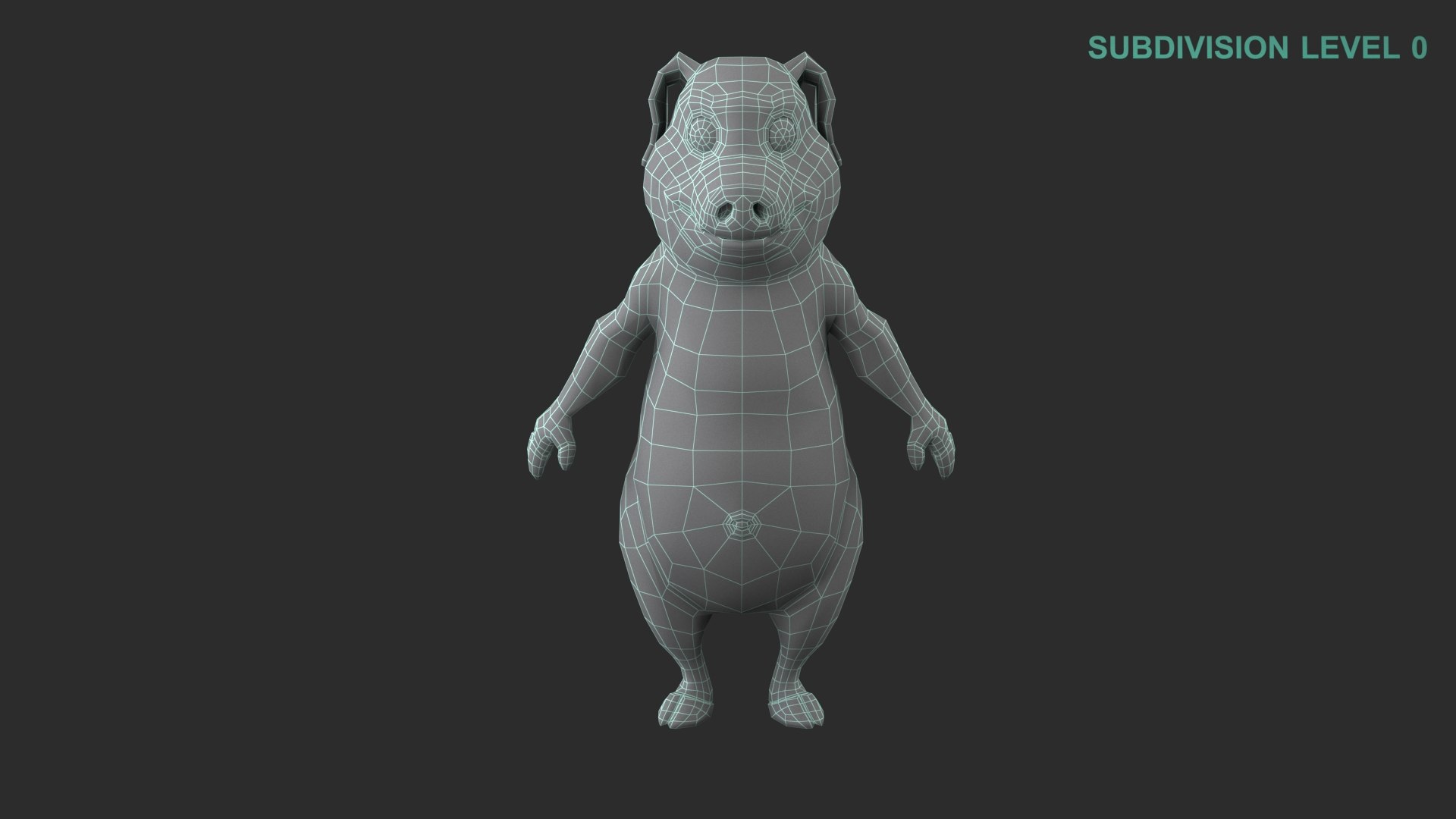 Cartoon Piggy Character 3D model https://p.turbosquid.com/ts-thumb/Gd/I9jtmw/sD/wireframe0008/jpg/1691387997/1920x1080/fit_q87/a7bc6539078e3743a45892c3179fa1e064334746/wireframe0008.jpg
