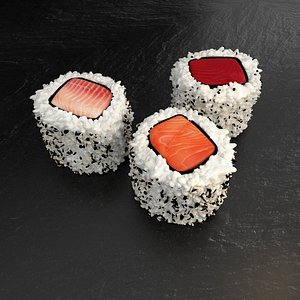 Hosomaki 3 fish sushi
