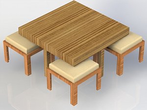 3D coffee table