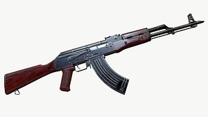 akm automatic rifle ak-47 3d model