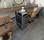 Collection de mobilier de salon de coiffure PBR, modèle 3D : station de miroir, fauteuil de coiffure et lavabo