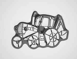 3D model cookie cutter bluetractor