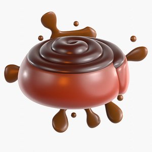 3D Chocolate Roll