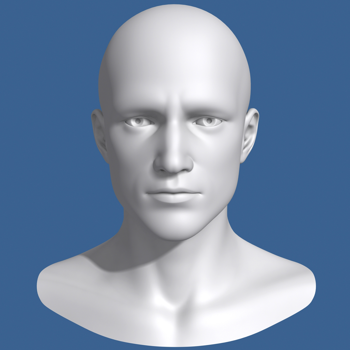 male head 3d model