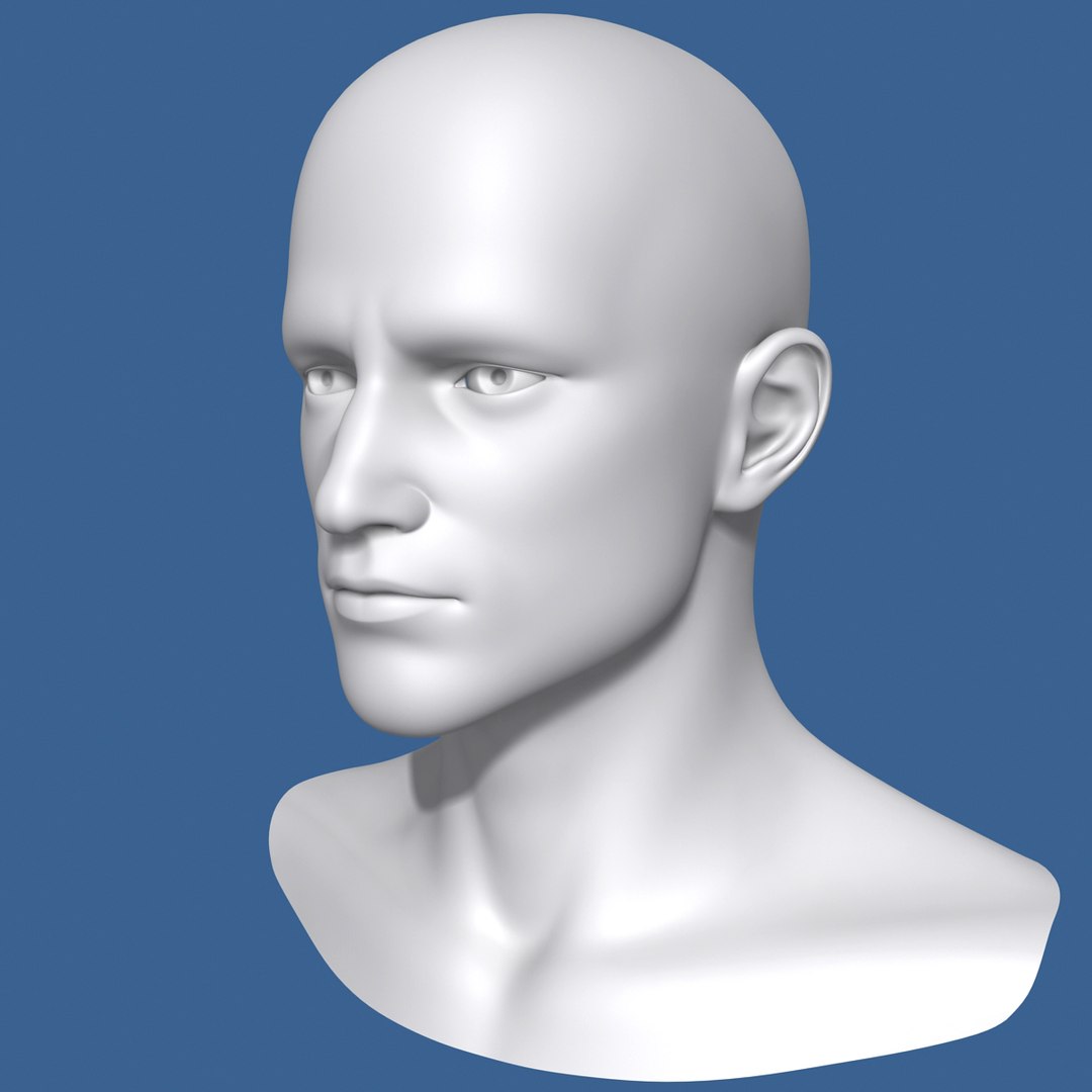 male head 3d model