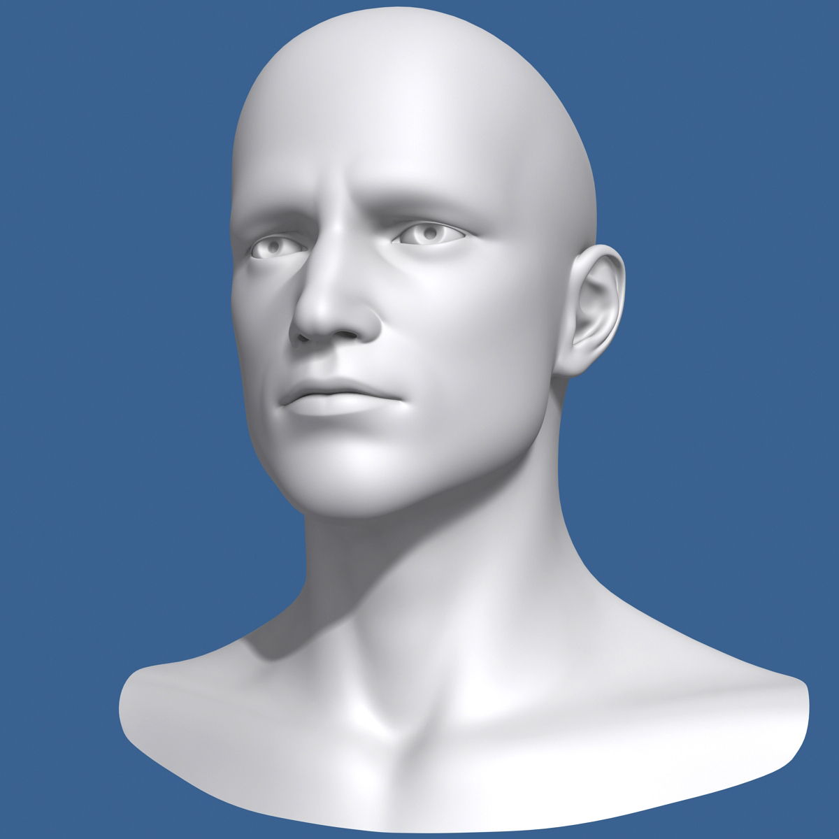 male head 3d model