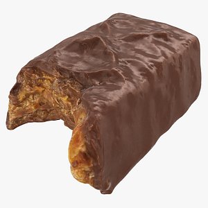 Snickers Chocolate Bar Bitten 3D model
