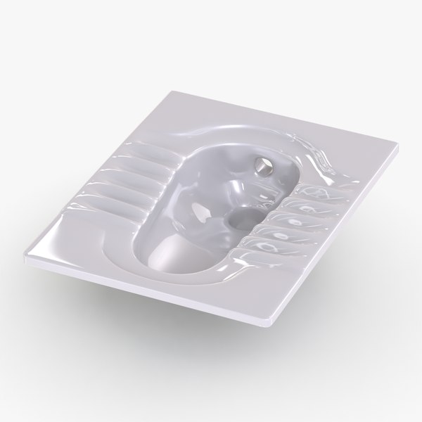 3D arabic squat toilet model