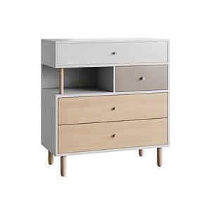 3D Deakins Chest of Drawers 1 Gene Latte Plywood
