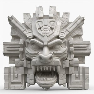Aztec Stone Head 6