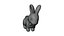 Oster-Schokoladenhasen-Symbol