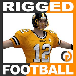 rigged american football player max