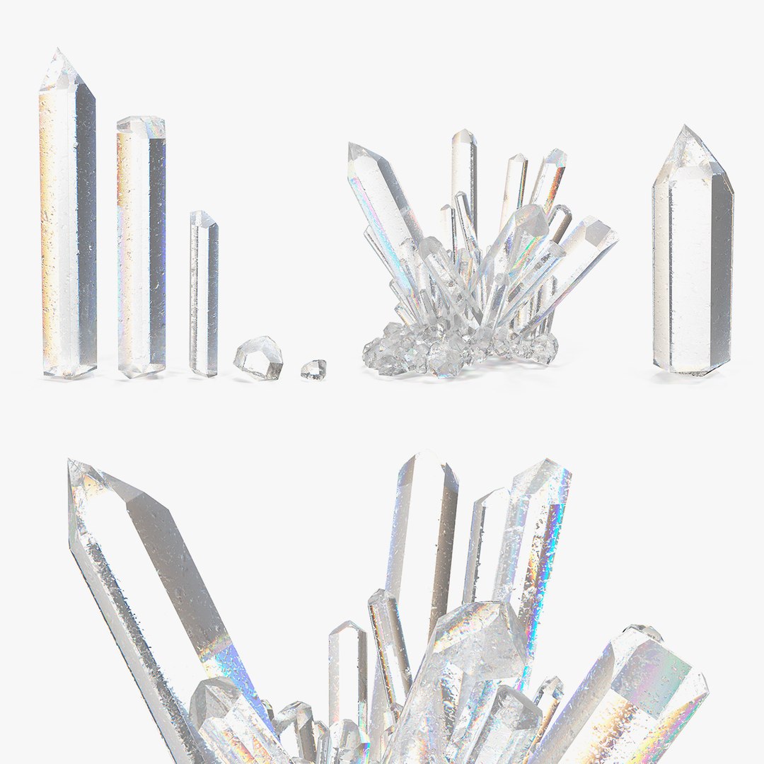 Mineral Quartz Collection 3D model preview