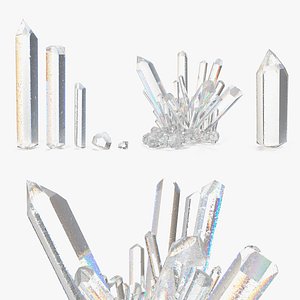 mineral quartz collections 3D model