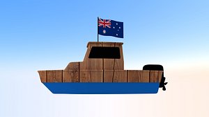 Australia Fishing Boat model