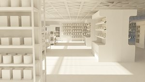 Supermarket interior