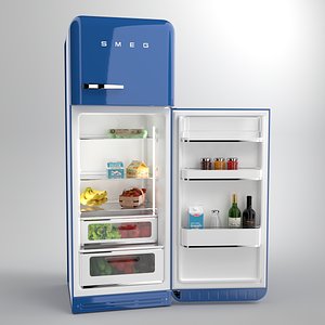 Smeg Fridge Navy Blue