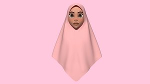 hijab 3D model