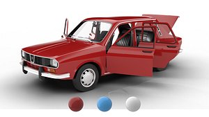 3D Dacia 1300 Superlux 1969 HQ 3d model