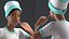 Light Skinned Black Nurse