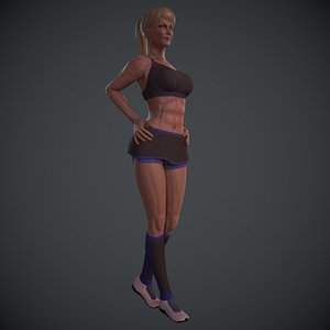 RIGGED Human Athletic Female