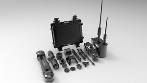 sci-fi kit bash 3D