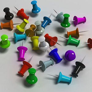 pushpin pin obj