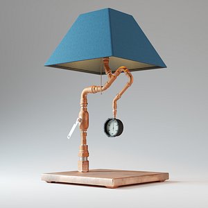 pipes table lamp 3D model