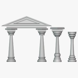 Random Columns 3D model