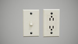 plugs switches 3D model