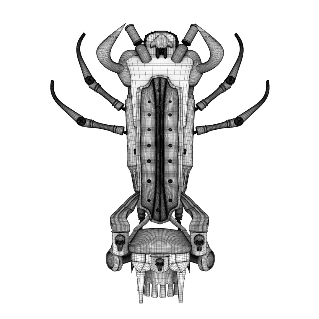 3D Alienchair Maya2015 - TurboSquid 1408343