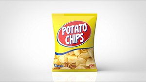 potato chips 3D model