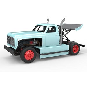 Big Rig Racing Semi truck Scale 1 to 25 3D model