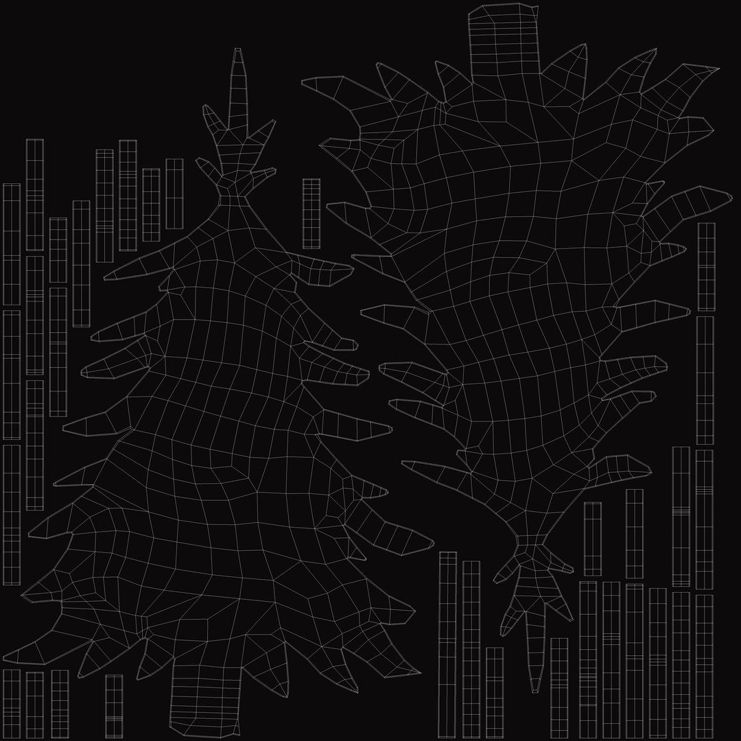 Fur Tree Silhouette 3D Model - TurboSquid 2225201