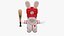 Raving Rabbids Baseballspieler-Charakter 8K