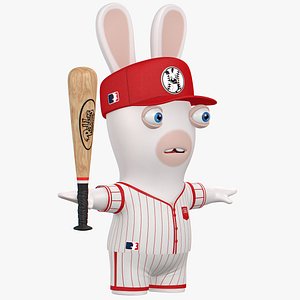 Raving Rabbids Baseball Player Character