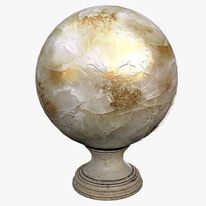 Fortune Teller White Pearl Crystal Ball 3D model