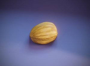 cartoon walnut nut 3D