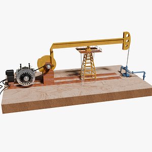 Oil Pumpjack 3D model