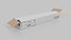 White Cardboard Box Retail Ready Trio &ndash; Rigged and Customizable 3D model