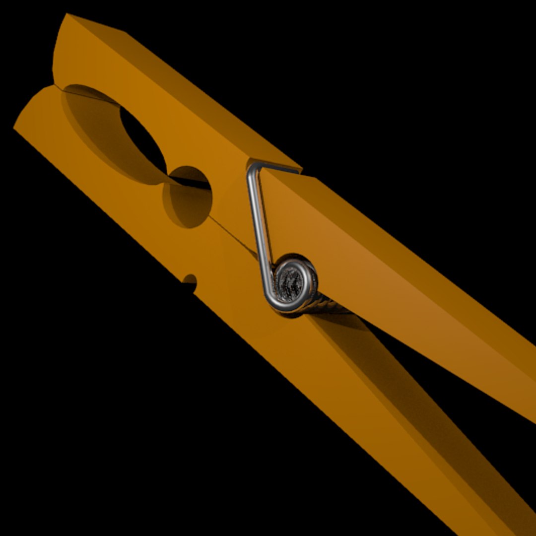 3d model clothing peg