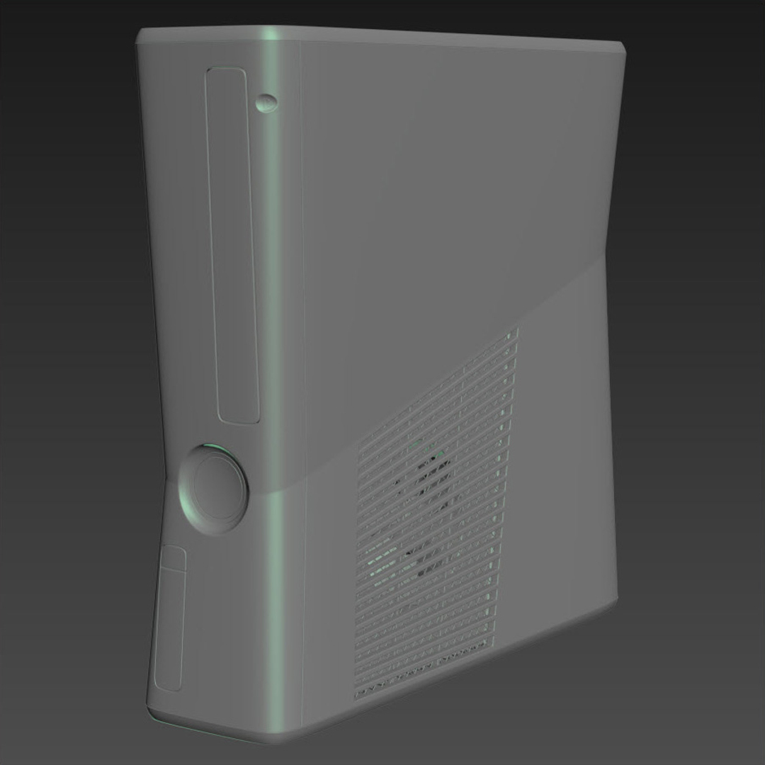modelo 3d Microsoft Xbox 360 Slim - TurboSquid 1322095