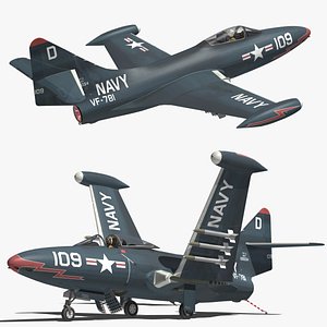 Grumman F9F Panther 3D model